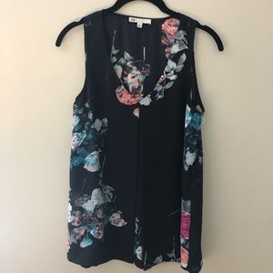 Floral Sleeveless Blouse